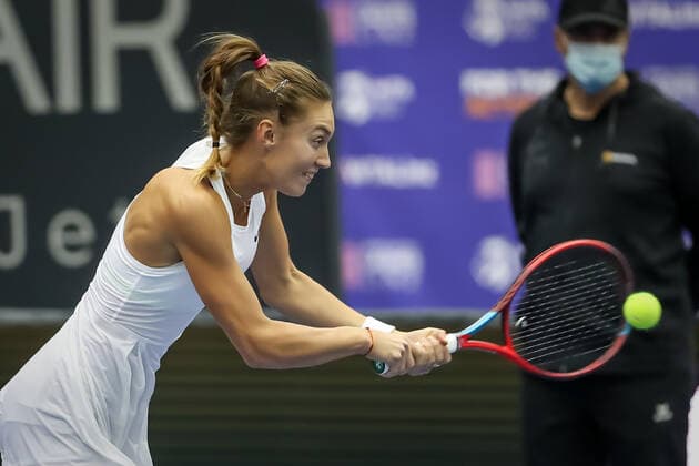 TENNIS - WTA, Tennis Damen Upper Austria Ladies Linz LINZ,AUSTRIA,07.NOV.21 - TENNIS - WTA Tour, Upper Austria Ladies Linz. Image shows Tereza Mihalikova (SVK).  GEPAxpictures xManfredxBinder