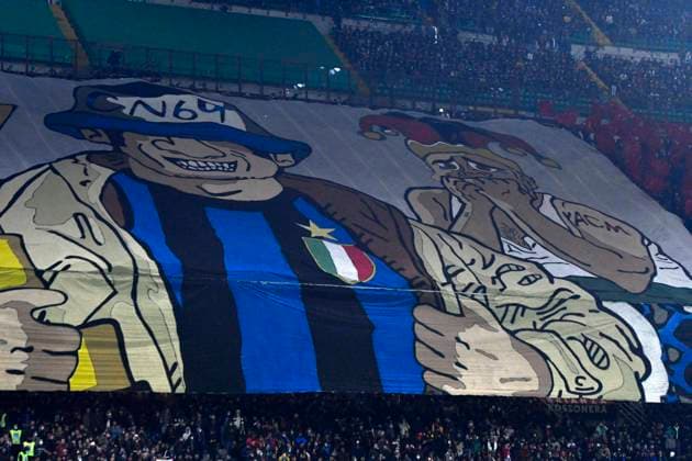 IPP20211107 Football - soccer: Serie A, AC Mailand - Inter Mailand, la coreografia dei tifosi dell™Inter (Verwendung nur in Deutschland - GERMANY ONLY) *** IPP20211107 Football soccer Serie A, AC Milan Inter Milan, la coreografia dei tifosi dell™Inter use only in Germany GERMANY ONLY 