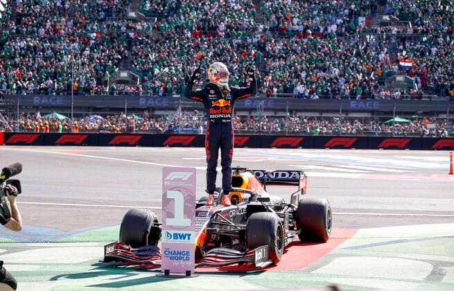 33 Max Verstappen NED, Red Bull Racing , F1 Grand Prix of Mexico at Autodromo Hermanos Rodriguez on November 7, 2021 in Mexico City, Mexico Photo by HOCH ZWEI Mexico City Mexico