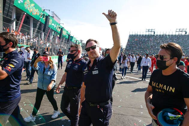 Christian Horner GBR, Red Bull Racing , F1 Grand Prix of Mexico at Autodromo Hermanos Rodriguez on November 7, 2021 in Mexico City, Mexico Photo by HOCH ZWEI Mexico City Mexico