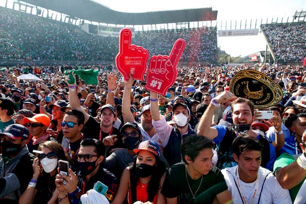 Fans, F1 Grand Prix of Mexico at Autodromo Hermanos Rodriguez on November 7, 2021 in Mexico City, Mexico Photo by HOCH ZWEI Mexico City Mexico