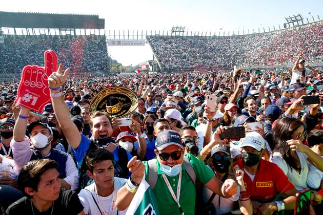 Fans, F1 Grand Prix of Mexico at Autodromo Hermanos Rodriguez on November 7, 2021 in Mexico City, Mexico Photo by HOCH ZWEI Mexico City Mexico