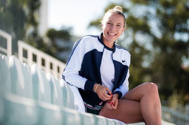 Mandatory Credit: Photo by Rob Prange Shutterstock (12593268af) Anett Kontaveit of Estonia talks to the media ahead of the 2021 Akron WTA, Tennis Damen Finals Guadalajara WTA tennis tournament 2021 Akron WTA Finals Guadalajara Sunday Pre-Event - 07 Nov 2021 2021 Akron WTA Finals Guadalajara Sunday Pre-Event - 07 Nov 2021  Copyright: xRobxPrange Shutterstockx 12593268af