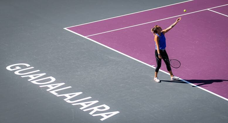 Mandatory Credit: Photo by Rob Prange Shutterstock (12593268at) Aryna Sabalenka of Belarus during practice ahead of the 2021 Akron WTA, Tennis Damen Finals Guadalajara WTA tennis tournament 2021 Akron WTA Finals Guadalajara Sunday Pre-Event - 07 Nov 2021 2021 Akron WTA Finals Guadalajara Sunday Pre-Event - 07 Nov 2021  Copyright: xRobxPrange Shutterstockx 12593268at