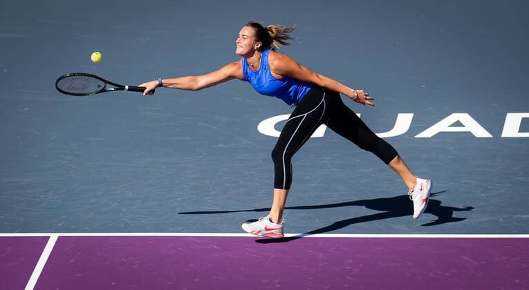 Mandatory Credit: Photo by Rob Prange Shutterstock (12593268aw) Aryna Sabalenka of Belarus during practice ahead of the 2021 Akron WTA, Tennis Damen Finals Guadalajara WTA tennis tournament 2021 Akron WTA Finals Guadalajara Sunday Pre-Event - 07 Nov 2021 2021 Akron WTA Finals Guadalajara Sunday Pre-Event - 07 Nov 2021  Copyright: xRobxPrange Shutterstockx 12593268aw