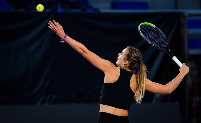 Mandatory Credit: Photo by Rob Prange Shutterstock (12593268bq) Paula Badosa of Spain during practice ahead of the 2021 Akron WTA, Tennis Damen Finals Guadalajara WTA tennis tournament 2021 Akron WTA Finals Guadalajara Sunday Pre-Event - 07 Nov 2021 2021 Akron WTA Finals Guadalajara Sunday Pre-Event - 07 Nov 2021  Copyright: xRobxPrange Shutterstockx 12593268bq