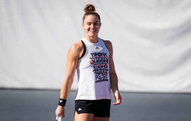 Mandatory Credit: Photo by Rob Prange Shutterstock (12593268ce) Maria Sakkari of Greece during practice ahead of the 2021 Akron WTA, Tennis Damen Finals Guadalajara WTA tennis tournament 2021 Akron WTA Finals Guadalajara Sunday Pre-Event - 07 Nov 2021 2021 Akron WTA Finals Guadalajara Sunday Pre-Event - 07 Nov 2021  Copyright: xRobxPrange Shutterstockx 12593268ce