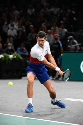 Novak Djokovic SRB during the Rolex Paris Master 2021 at the Accord Arena on sunday november 7, 2021 Paris France Copyright: AntonioxBorga