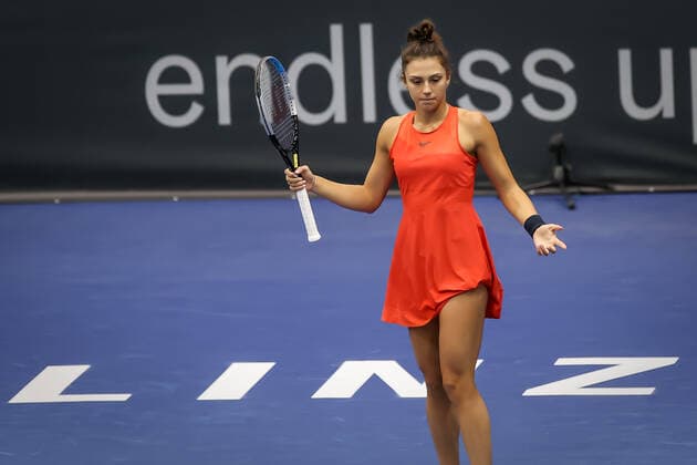 TENNIS - WTA, Tennis Damen Upper Austria Ladies Linz LINZ,AUSTRIA,08.NOV.21 - TENNIS - WTA Tour, Upper Austria Ladies Linz. Image shows Jaqueline Christian (ROU).  GEPAxpictures xManfredxBinder