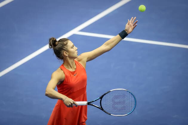 TENNIS - WTA, Tennis Damen Upper Austria Ladies Linz LINZ,AUSTRIA,08.NOV.21 - TENNIS - WTA Tour, Upper Austria Ladies Linz. Image shows Jaqueline Christian (ROU).  GEPAxpictures xManfredxBinder