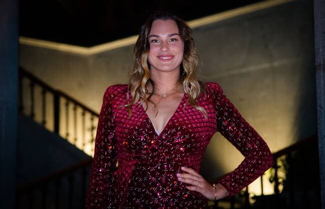 Mandatory Credit: Photo by Rob Prange Shutterstock (12594745ar) Aryna Sabalenka of Belarus during the draw ceremony of the 2021 Akron WTA, Tennis Damen Finals Guadalajara WTA tennis tournament 2021 Akron WTA Finals Guadalajara Monday Draw - 08 Nov 2021 2021 Akron WTA Finals Guadalajara Monday Draw - 08 Nov 2021  Copyright: xRobxPrange Shutterstockx 12594745ar