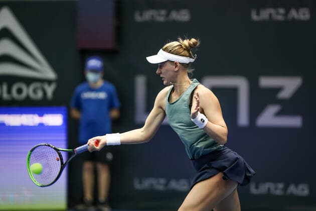 TENNIS - WTA, Tennis Damen Upper Austria Ladies Linz LINZ,AUSTRIA,09.NOV.21 - TENNIS - WTA Tour, Upper Austria Ladies Linz. Image shows Alison Riske (USA).  GEPAxpictures xManfredxBinder