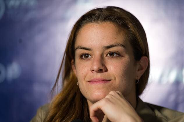Mandatory Credit: Photo by Rob Prange Shutterstock (12595799aa) Maria Sakkari of Greece talks to the media during Media Day at the 2021 Akron WTA, Tennis Damen Finals Guadalajara WTA tennis tournament 2021 Akron WTA Finals Guadalajara Tuesday Media Day - 09 Nov 2021 2021 Akron WTA Finals Guadalajara Tuesday Media Day - 09 Nov 2021  Copyright: xRobxPrange Shutterstockx 12595799aa