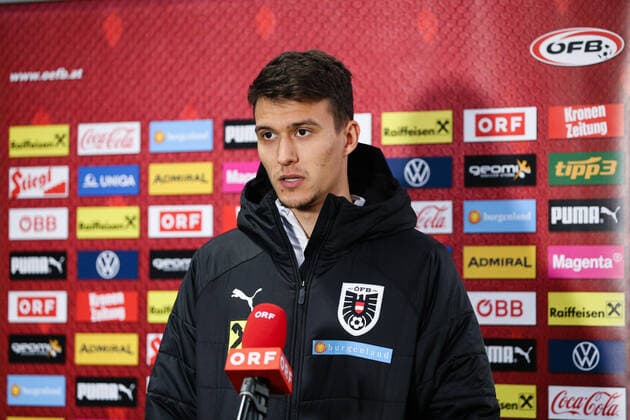 SOCCER - FIFA World Cup, WM, Weltmeisterschaft, Fussball 2022 quali, AUT vs ISR KLAGENFURT,AUSTRIA,10.NOV.21 - SOCCER - FIFA World Cup Qatar 2022, European qualifiers, OEFB international match, Länderspiel, Nationalmannschaft Austria vs Israel, preview, training team AUT. Image shows Dejan Ljubicic (AUT).  GEPAxpictures xDanielxGoetzhaber