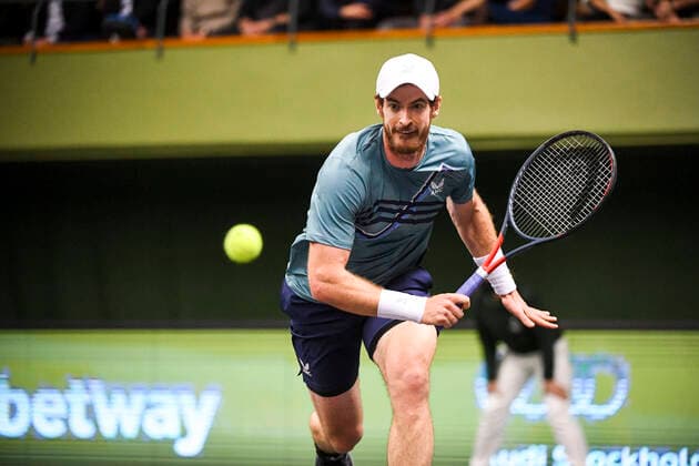 STOCKHOLM 20211110 Andy Murray of Great Britain in action during a men s singles tennis match against Jannik Sinner of Italy during the tennis tournament Stockholm Open on November 10, 2021 STOCKHOLM SWEDEN TENNIS x10080x,  Copyright: xFredrikxSandberg TTx STOCKHOLM OPEN 2021