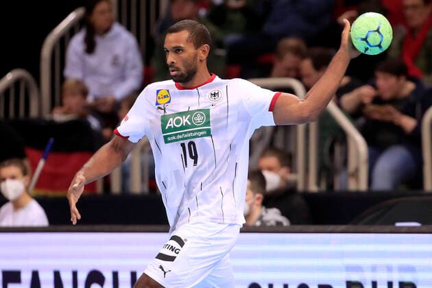 M BENGUE Djibril Team Germany Handball Germany Portugal on 07 11 2021 in Duesseldorf at PSD Bank Dome