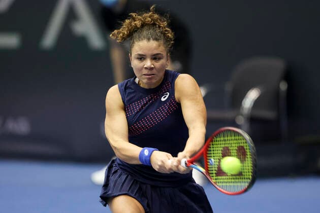 Jasmine Paolini Tennis Ladies Linz 2021 WTA Tips Arena Linz Upper Austria 10 November 2021 Copyright: xJuergenxHasenkopfx