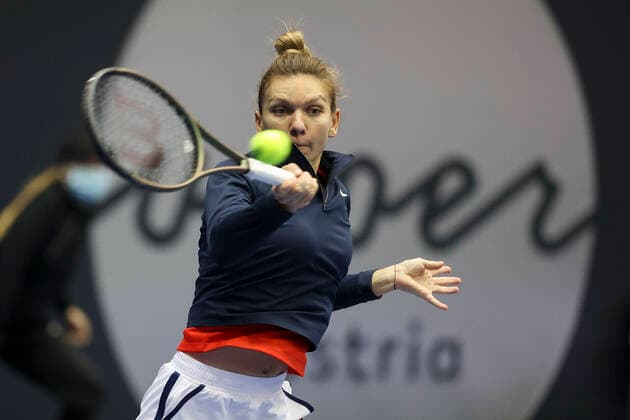 Simona Halep Tennis Ladies Linz 2021 WTA Tips Arena Linz Upper Austria 10 November 2021 Copyright: xJuergenxHasenkopfx