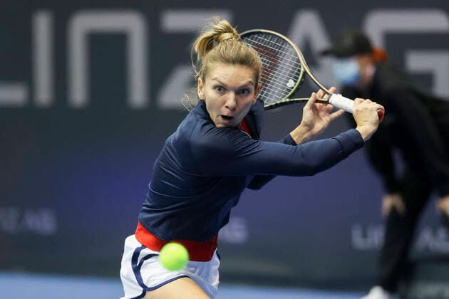 Simona Halep Tennis Ladies Linz 2021 WTA Tips Arena Linz Upper Austria 10 November 2021 Copyright: xJuergenxHasenkopfx