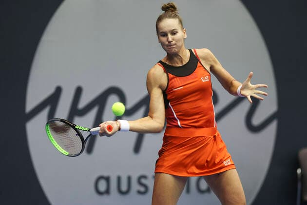 Veronika Kudermetova Tennis Ladies Linz 2021 WTA Tips Arena Linz Upper Austria 10 November 2021 Copyright: xJuergenxHasenkopfx