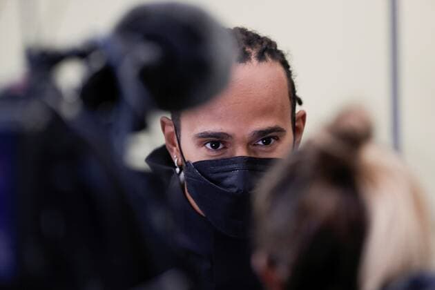 British Lewis Hamilton of Mercedes participates in a press conference, PK, Pressekonferenz at Jose Carlos Pace race car in Sao Paulo, Brazil, 11 November 2021. El Gran Premio de Fórmula Uno de Brasil se realizará este 14 de noviembre de 2021. The BrazilGrand Prix of Formula One will take place on 14 November. Brazil Grand Prix of Formula One !ACHTUNG: NUR REDAKTIONELLE NUTZUNG!  Copyright: xANTONIOxLACERDAx AMDEP2543 20211111-7f9a21e0b04d10f075fbd50aa4f863f825ad6777