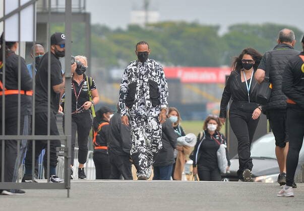 Formula 1, Brazil GP in Sao Paulo, Lewis Hamilton outfit.