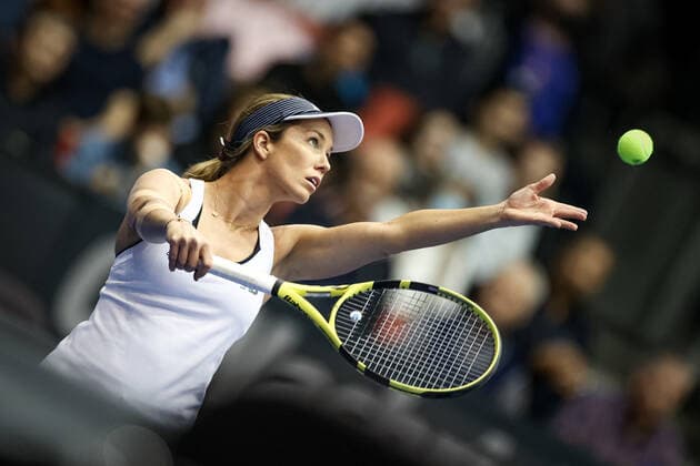 TENNIS - WTA, Tennis Damen Upper Austria Ladies Linz LINZ,AUSTRIA,11.NOV.21 - TENNIS - WTA Tour, Upper Austria Ladies Linz. Image shows Danielle Collins (USA).  GEPAxpictures xManfredxBinder