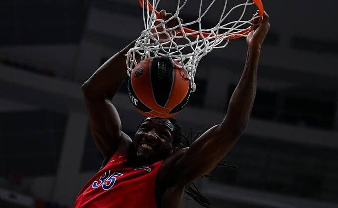 Russia Basketball Euroleague CSKA - Maccabi 6694100 11.11.2021 CSKA s Kenneth Faried scores a ball during the Euroleague basketball match between CSKA Moscow and Maccabi Tel-Aviv, in Moscow, Russia. Alexey Filippov Sputnik Moscow Russia  Copyright: xAlexeyxFilippovx
