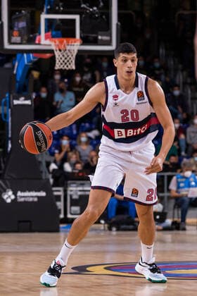November 11, 2021, Barcelona, Barcelona, Spain: Simone Fontecchio of Bitci Baskonia in action during the Turkish Airlines EuroLeague match between FC Barcelona, Barca and Bitci Baskonia at Palau Blaugrana on November 11, 2021 in Barcelona, Spain. Barcelona Spain - ZUMAa181 20211111_zaa_a181_058 Copyright: xJavierxBorregox