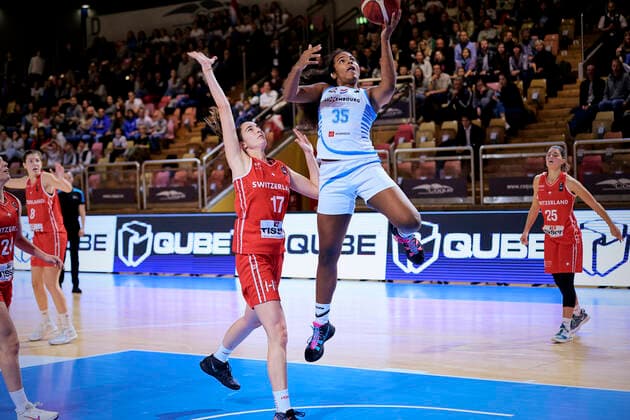 Faith Ehi ETUTE (35) of Luxembourg BASKET BALL : Luxembourg vs Suisse - FIBA Qualication Euro 2023 - 11 11 2021 AnnDeeLamour Panoramic 