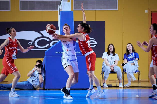 Lisa Brigitta JABLONOWSKI (14) of Luxembourg BASKET BALL : Luxembourg vs Suisse - FIBA Qualication Euro 2023 - 11 11 2021 AnnDeeLamour Panoramic 