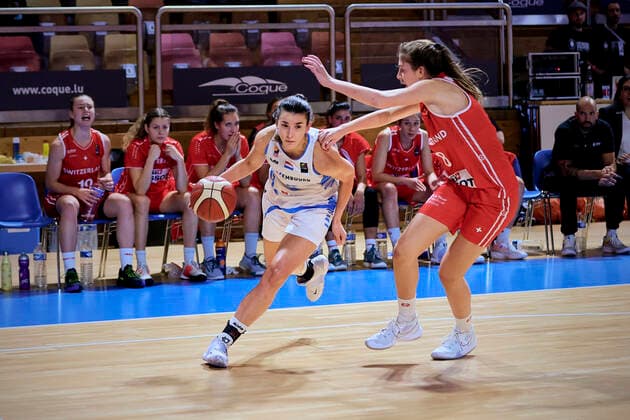 Nadia MOSSONG (6) of Luxembourg BASKET BALL : Luxembourg vs Suisse - FIBA Qualication Euro 2023 - 11 11 2021 AnnDeeLamour Panoramic 
