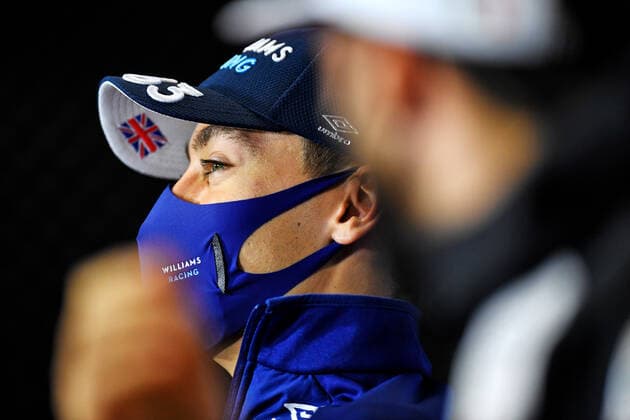 F1 Grand Prix of Brazil 63 George Russell (GBR, Williams Racing), F1 Grand Prix of Brazil at Autodromo Jose Carlos Pace on November 11, 2021 in Sao Paulo, Brazil. (Photo by xpbimages.com XPB Images FIA Pool via HOCH ZWEI) Sao Paulo Brazil Poolfoto HOCH ZWEI Pool XPB Images ,EDITORIAL USE ONLY