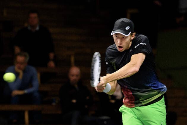 211112 Emil Ruusuvuori of Finland competes in men s semi final s Doubles match during Stockholm Open of the Stockholm Open on November 12, 2021 in Stockholm Photo Simon Hastegard BILDBYRAN kod SH SH0191 tennis stockholm open 6 bbeng dubbel,  Copyright: SIMONxHASTEGARD BB211112SH031