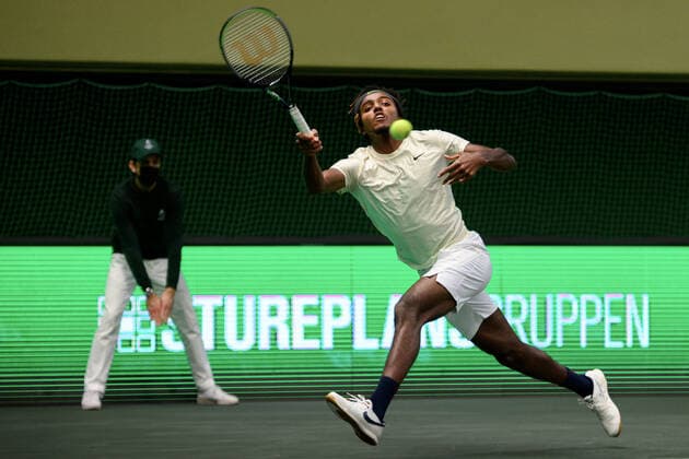 211112 Elias Ymer of Sweden competes in men s semi final s Doubles match during Stockholm Open of the Stockholm Open on November 12, 2021 in Stockholm Photo Simon Hastegard BILDBYRAN kod SH SH0191 tennis stockholm open 6 bbeng dubbel,  Copyright: SIMONxHASTEGARD BB211112SH036