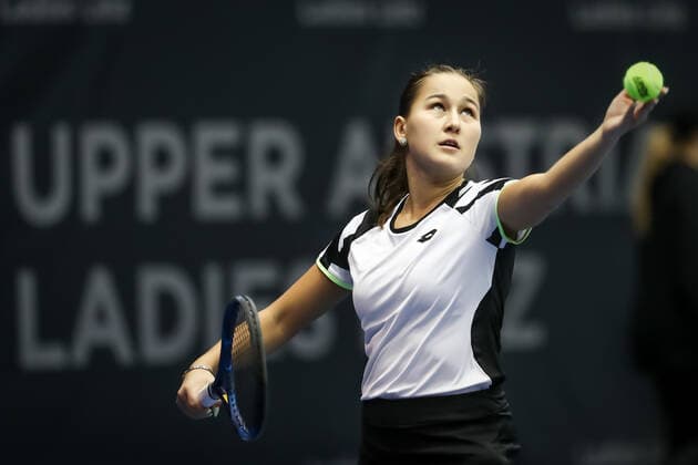 TENNIS - WTA, Tennis Damen Upper Austria Ladies Linz LINZ,AUSTRIA,12.NOV.21 - TENNIS - WTA Tour, Upper Austria Ladies Linz. Image shows Kamilla Rakhimova (RUS).  GEPAxpictures xManfredxBinder