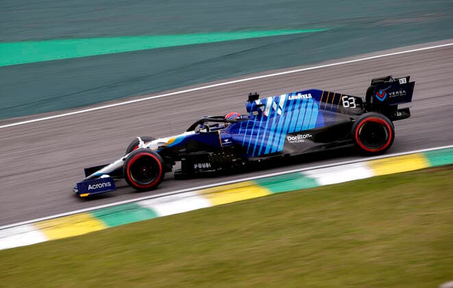 63 George Russell GBR, Williams Racing , F1 Grand Prix of Brazil at Autodromo Jose Carlos Pace on November 12, 2021 in Sao Paulo, Brazil Photo by HOCH ZWEI Sao Paulo Brazil