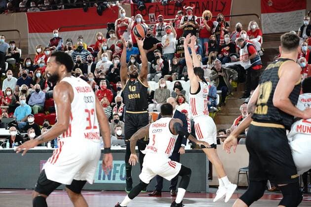 Will Thomas (AS Monaco) BASKETBALL : Monaco vs FC Bayern - Euroleague - Monaco - 12 11 2021 NorbertScanella Panoramic 