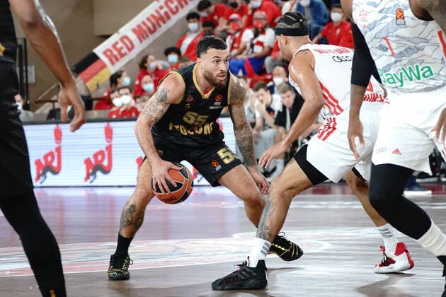 Mike James (AS Monaco) BASKETBALL : Monaco vs FC Bayern - Euroleague - Monaco - 12 11 2021 NorbertScanella Panoramic 