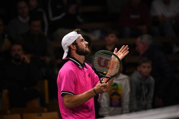 STOCKHOLM 20211112 Tommy Paul of USA won the semi final against Frances Tiafoe of USA during Stockholm Open 2021 in at the Royal Tennis Hall Friday Nov 12, 2021 STOCKHOLM SWEDEN TENNIS x10080x,  Copyright: xFredrikxSandberg TTx STOCKHOLM OPEN TENNIS
