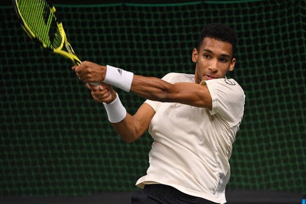 STOCKHOLM 20211112 Canada s Felix Auger Aliassime of Canada in his semi final against Denis Shapovalov of Canada during ATP Stockholm Open 2021 in at the Royal Tennis Hall Friday Nov 12, 2021 STOCKHOLM SWEDEN TENNIS x10080x,  Copyright: xFredrikxSandberg TTx STOCKHOLM OPEN TENNIS