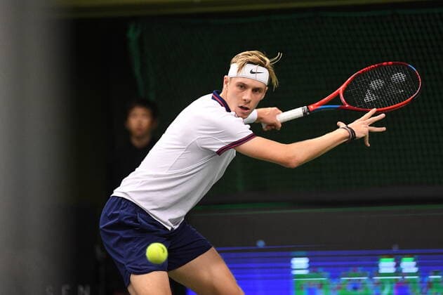 STOCKHOLM 20211112 Canada s Denis Shapovalov in his semi final against Felix Auger Aliassime of Canada during ATP Stockholm Open 2021 in at the Royal Tennis Hall Friday Nov 12, 2021 STOCKHOLM SWEDEN TENNIS x10080x,  Copyright: xFredrikxSandberg TTx STOCKHOLM OPEN TENNIS