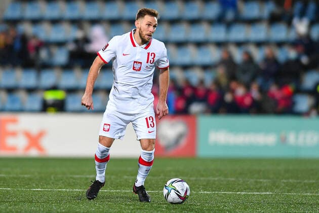2021.11.12 Andorra la Vella Pilka nozna Reprezentacja Eliminacje Mistrzostw Swiata Katar 2022 Andora - Polska N z Maciej Rybus Foto Pawel Andrachiewicz PressFocus 2021.11.12 Football, Polish national team, Nationalteam world cup qualifiation qatar 2022 Andorra - Poland Andora - Polska N z Maciej Rybus Foto Pawel Andrachiewicz PressFocus NEWSPIX.PL --- Newspix.pl  20211112_PF_PA080