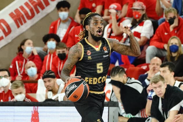 Paris Lee (AS Monaco) BASKETBALL : Monaco vs FC Bayern - Euroleague - Monaco - 12 11 2021 NorbertScanella Panoramic 