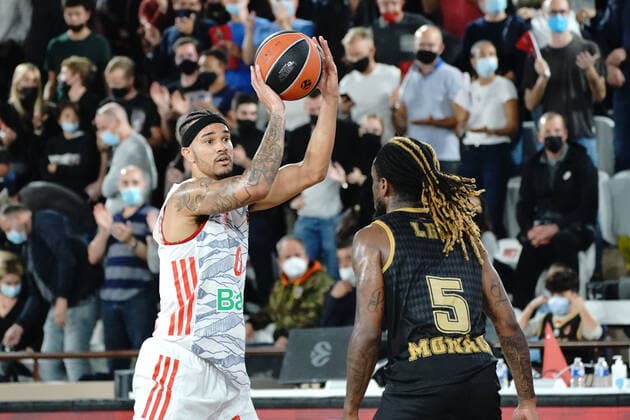 Nick Weiler Babb (FC Bayern) BASKETBALL : Monaco vs FC Bayern - Euroleague - Monaco - 12 11 2021 NorbertScanella Panoramic 