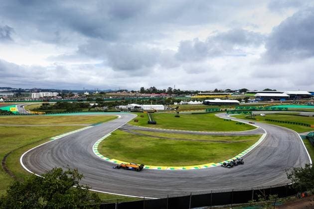 04 NORRIS Lando (gbr), McLaren MCL35M, action during the Formula 1 Heineken Grande Premio De Sao Paulo 2021, Sao Paulo Grand Prix, 19th round of the 2021 FIA Formula One World Championship, WM, Weltmeisterschaft from November 12 to 14, 2021 on the Interlagos Circuit, in Sao Paulo, Brazil - F1 - SAO PAULO GRAND PRIX 2021 DPPI Panoramic  00121039_AV6_3976