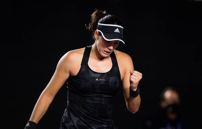 Mandatory Credit: Photo by Rob Prange Shutterstock (12596805db) Garbine Muguruza of Spain in action during the second round robin match at the 2021 Akron WTA, Tennis Damen Finals Guadalajara WTA tennis tournament Akron WTA Finals, Day 3, Tennis, Panamerican Tennis Center Guadalajara, Mexico - 12 Nov 2021 Akron WTA Finals, Day 3, Tennis, Panamerican Tennis Center Guadalajara, Mexico - 12 Nov 2021  Copyright: xRobxPrange Shutterstockx 12596805db