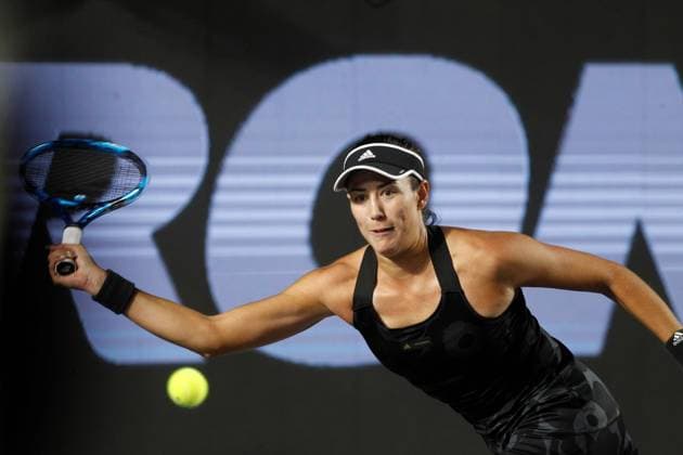 Spanish tennis player Garbine Muguruza in action against Barbora Krejcikova of the Czech Republic, during a match at the AKRON WTA, Tennis Damen Finals tournament, in Guadalajara, Mexico, 12 November 2021. AKRON WTA Finals of Guadalajara !ACHTUNG: NUR REDAKTIONELLE NUTZUNG!  Copyright: xFranciscoxGuascox AME6886 20211113-b816a5ebb2404ec831d8fde583c3169cd689acf2
