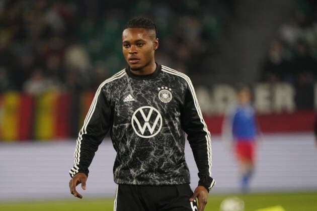 Football, National team, World Cup Qualification Europe, Matchday 9 , Group J Germany vs Liechtenstein , 11 11 2021, Ridle Baku , Germany, Action frame