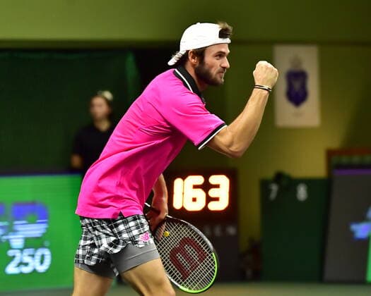 USA s Tommy Paul returns the ball during the men s final match of the ATP Stockholm Open tennis tournament in Stockholm on November 13, 2021 STOCKHOLM Sweden TENNIS x10030x,  Copyright: xJonasxEkströmer TTx STOCKHOLM OPEN